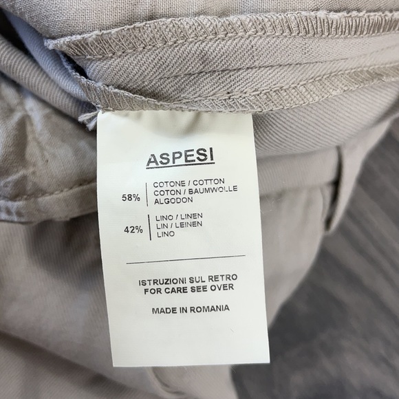 Aspesi Pants - H106 G208 - 85045 - Khaki - Multiple Sizes - NWT - Picture 6 of 6